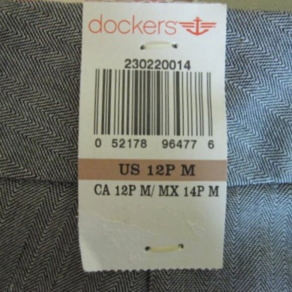 DOCKERS~New~Women's~Size 12PM~Dress~Trouser Leg~Khaki~Gray~Petite~2 Pockets~New - Picture 10 of 13